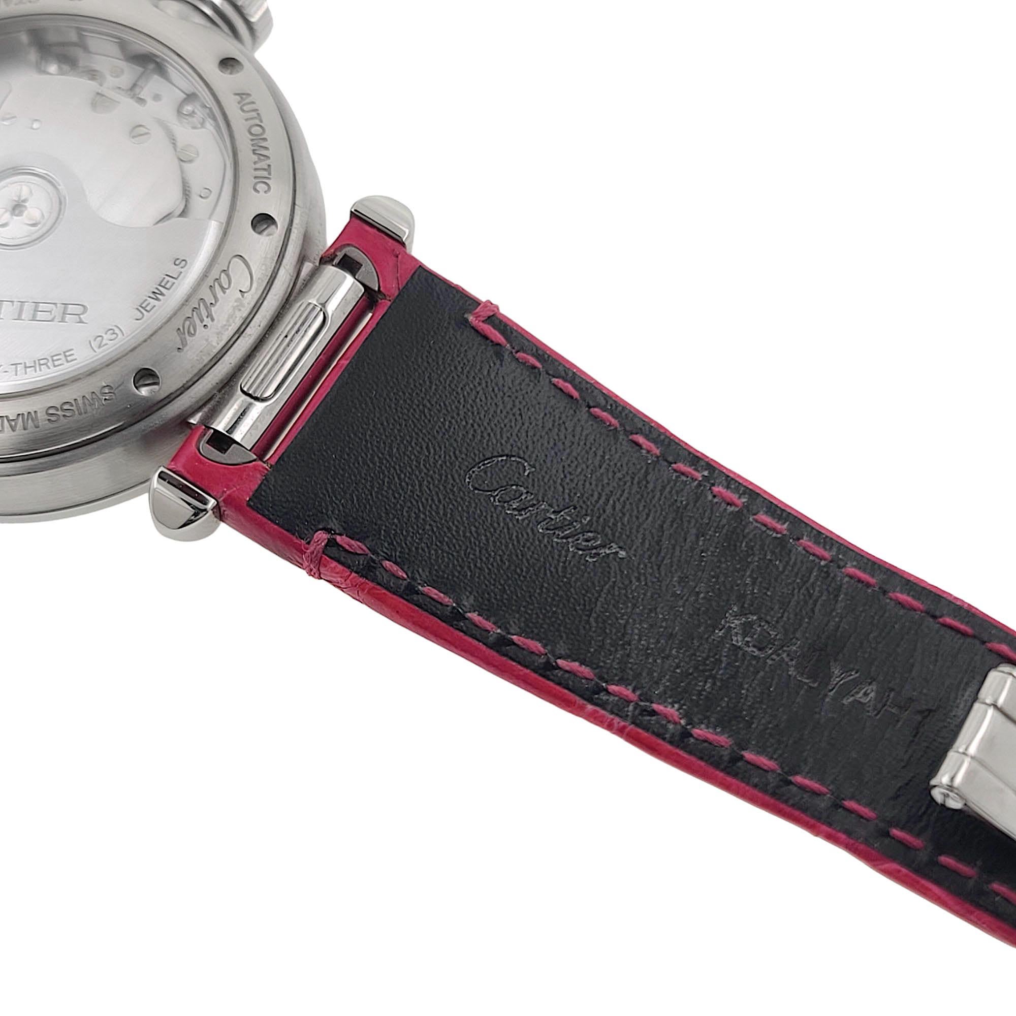 Cartier Flinque Dial Pasha de Cartier 4327 Automatic WSPA0012 Full Set 8