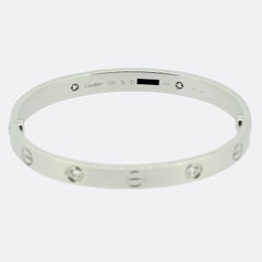 Cartier Four Diamond LOVE Bangle Size 16