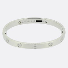 Cartier Four Diamond LOVE Bangle Size 16