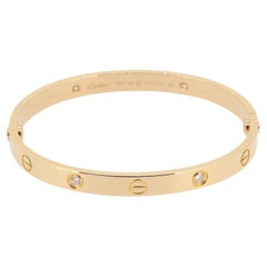 Cartier Four Diamond LOVE Bangle Size 18