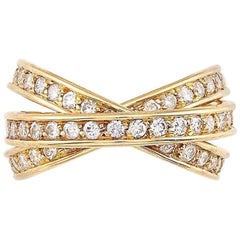 Cartier, France, 1.80 Carat Diamond and Gold 'Trinity' Band Ring