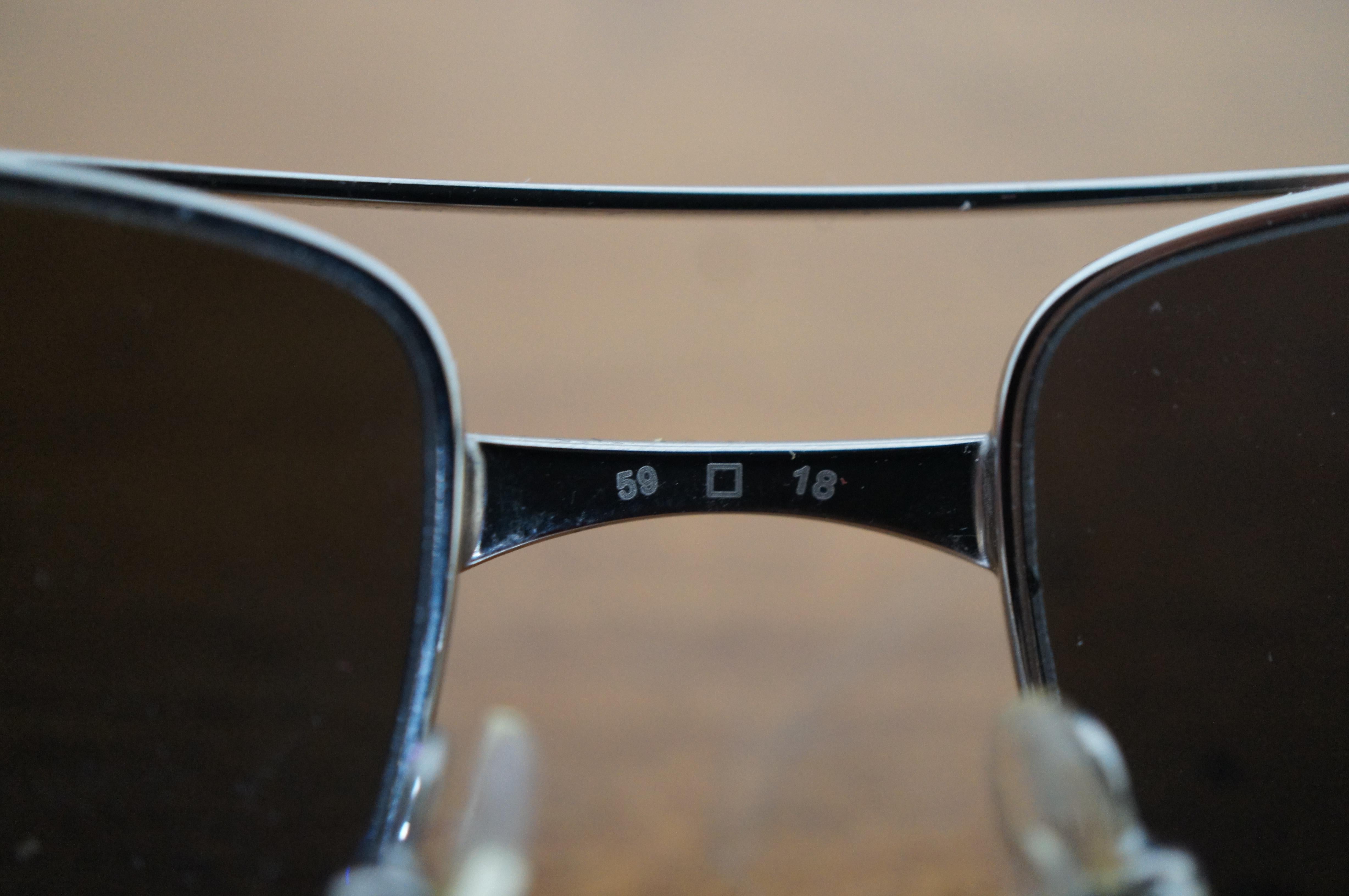Cartier France 60-18 130 Santos Galaxy Aviator Rimless Polarized Sunglasses COA 3