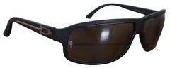 Cartier France 68-10 125 Sport Mens Matte Black Rubber Sunglasses & Case