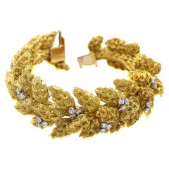 Cartier France Diamond 18 Karat Gold 1970s Bracelet