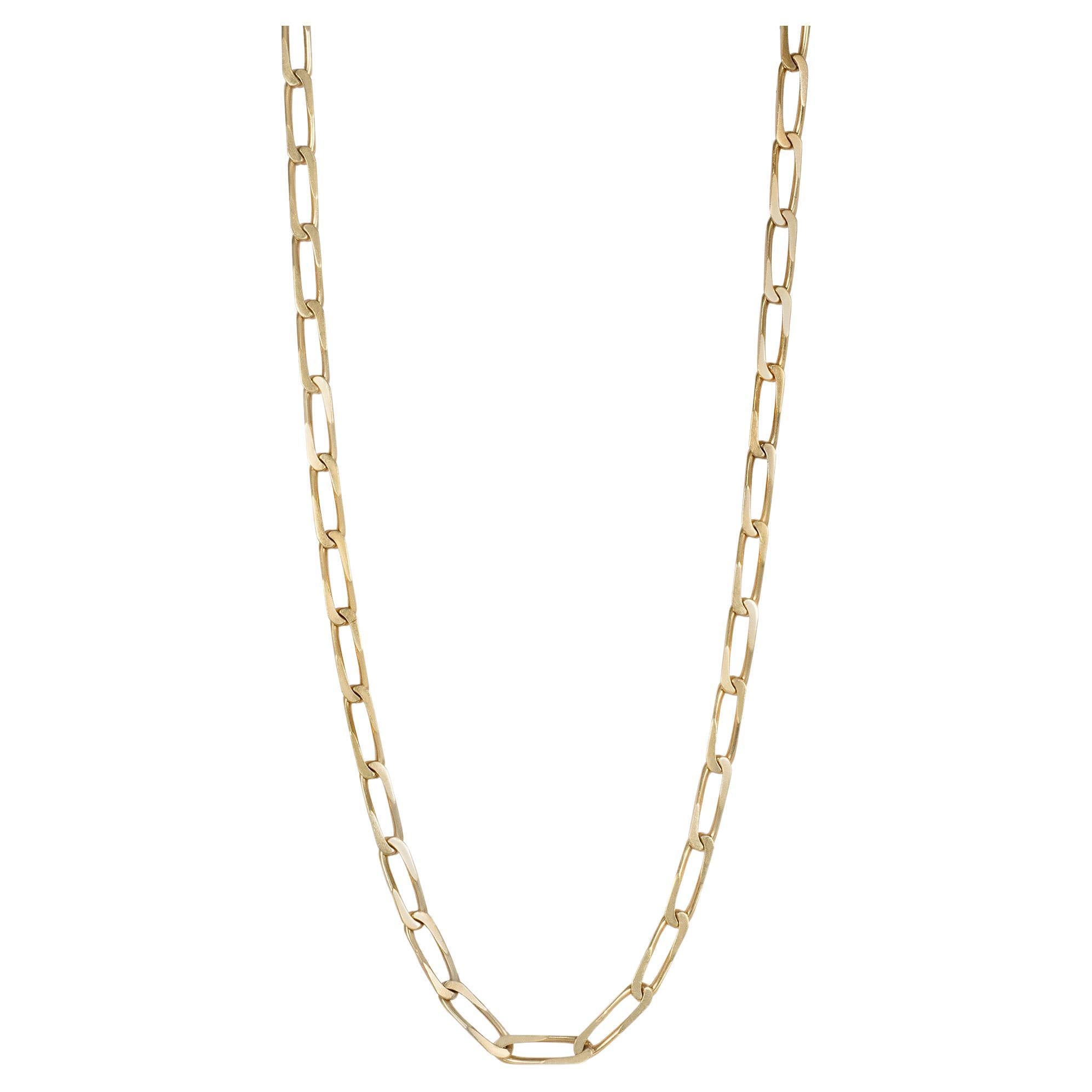 Cartier, France Estate Gold Paper Clip Link Chain