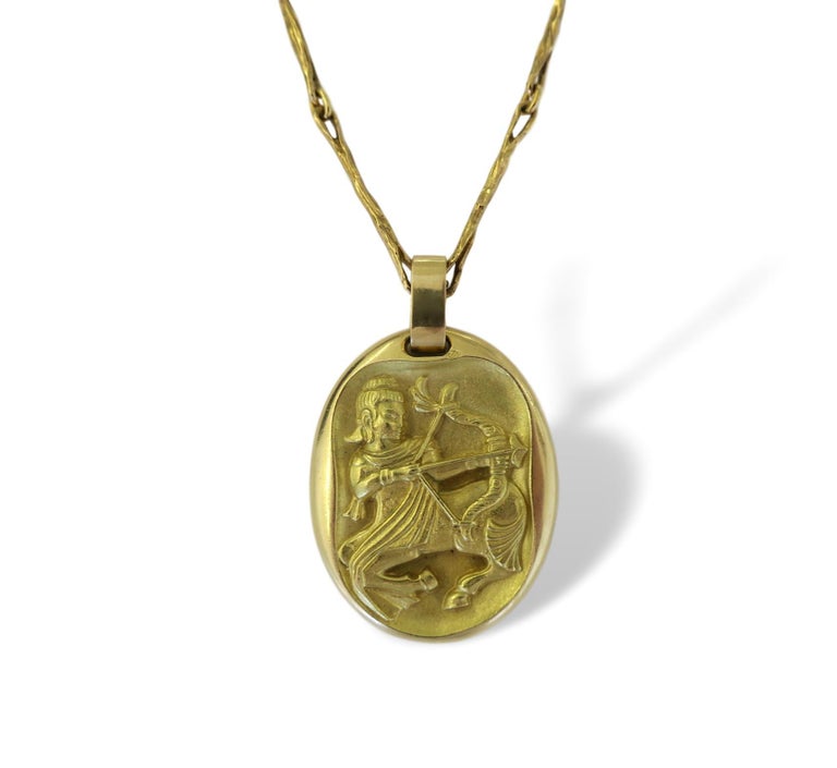 Cartier France Sagittarius 1970s Zodiac Pendant at 1stDibs