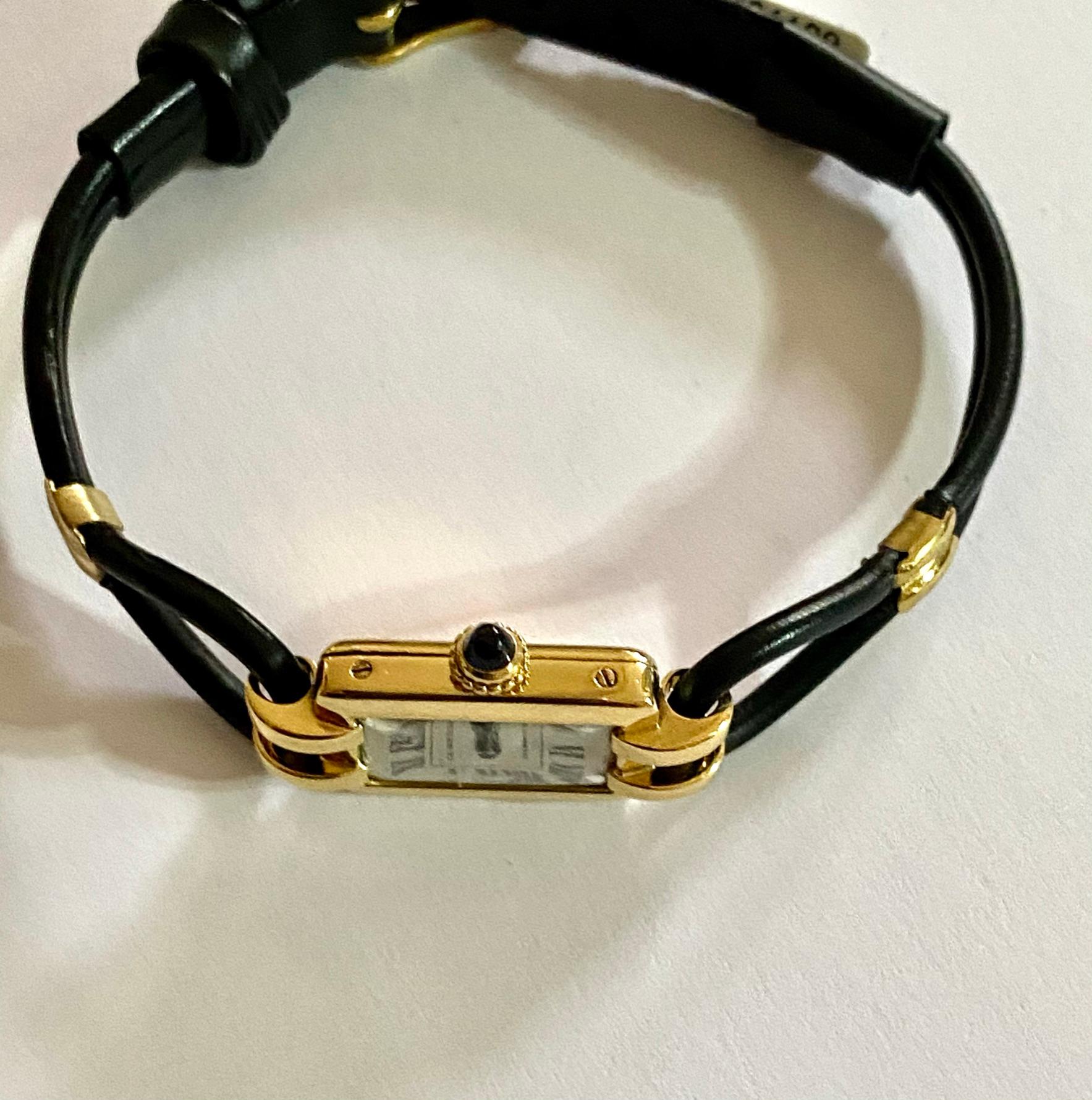 Cartier Frankreich, Gelbgold Damenarmbanduhr, 1930er Jahre Art Deco Eur Watch & Co 2