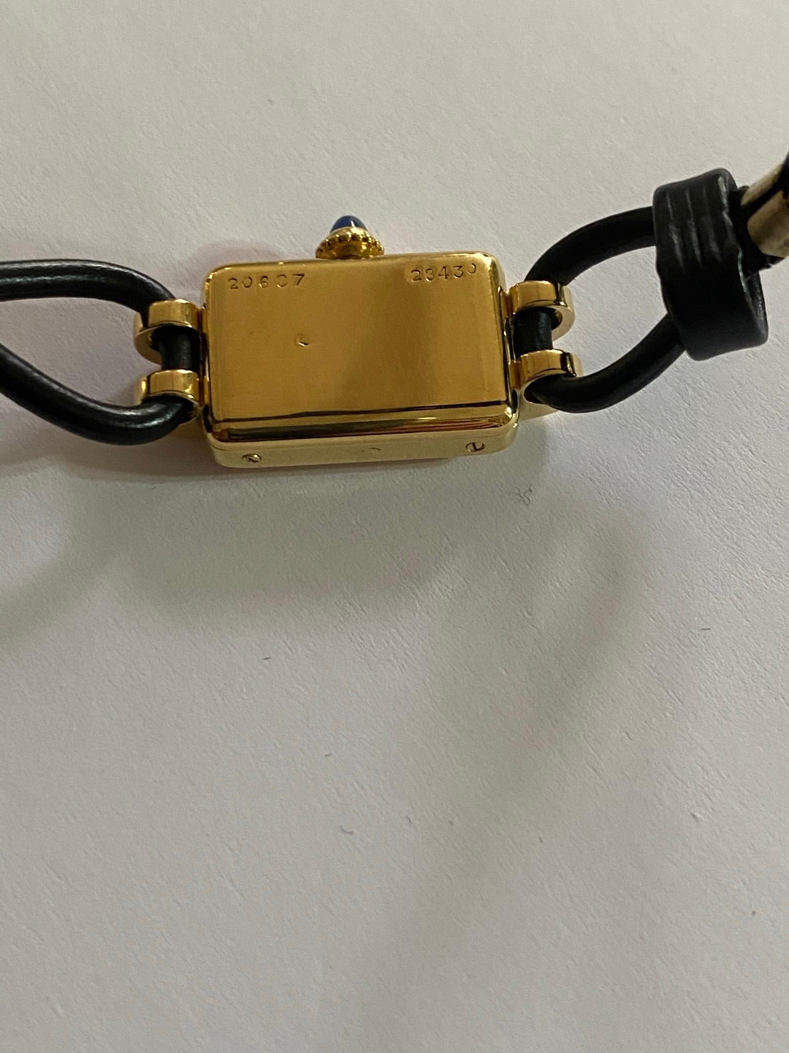 Cartier Frankreich, Gelbgold Damenarmbanduhr, 1930er Jahre Art Deco Eur Watch & Co 3