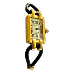 Cartier France, Yellow Gold Ladies Wristwatch, 1930s Art Deco Eur Watch & Co