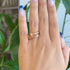 Cartier French 18 Karat Rose Gold Juste un Clou Ring Nail Ring