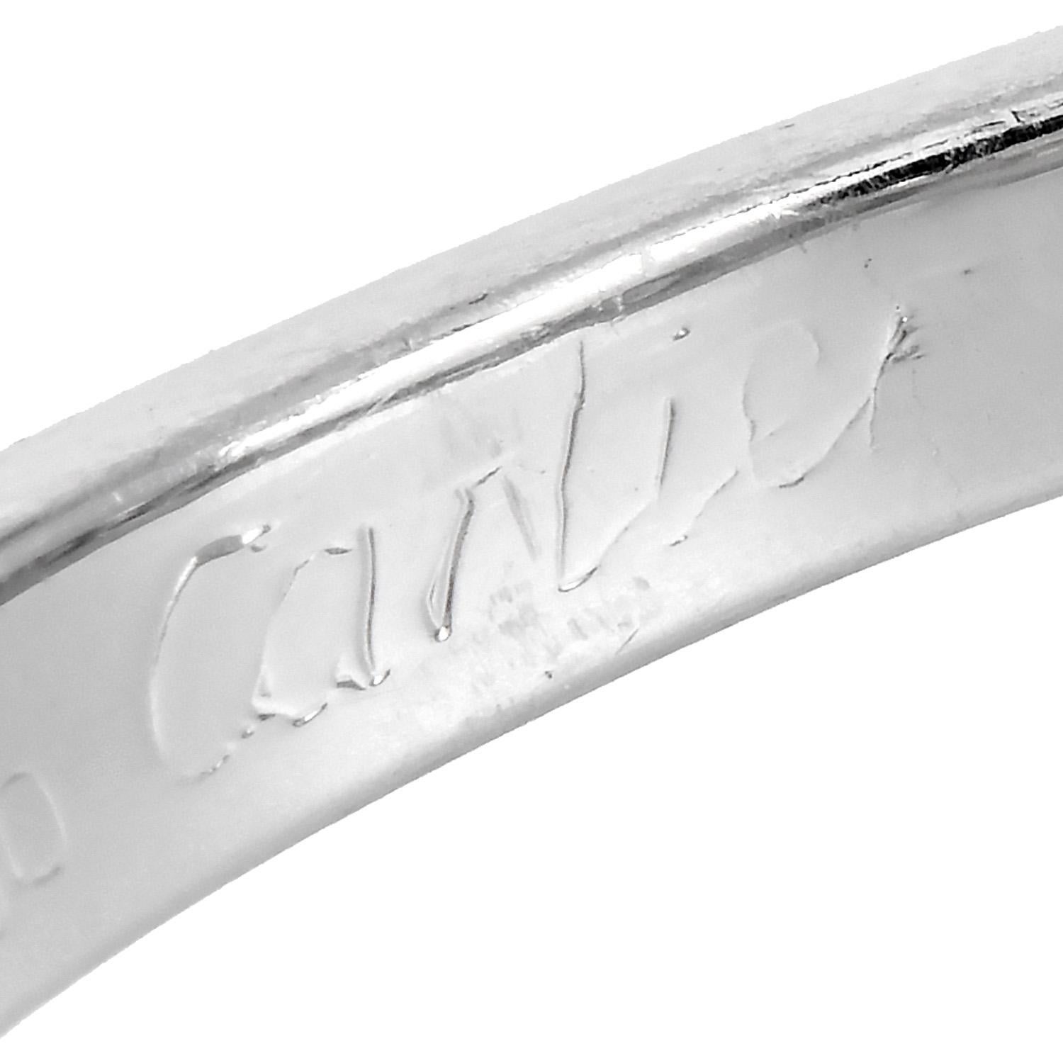 Cartier French 1895 collection 1.77 Carat Diamond Engagement  Platinum Ring For Sale 3
