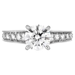 Cartier French 1895 collection 1.77 Carat Diamond Engagement  Platinum Ring