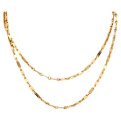 Cartier French 18k yellow gold chain necklace