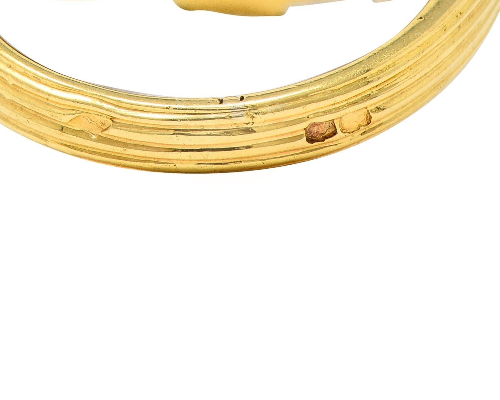 Anillo cúpula tejida vintage de oro de 18 quilates y platino de 2,55 quilates de diamantes de los años 50 de Cartier French en venta 6
