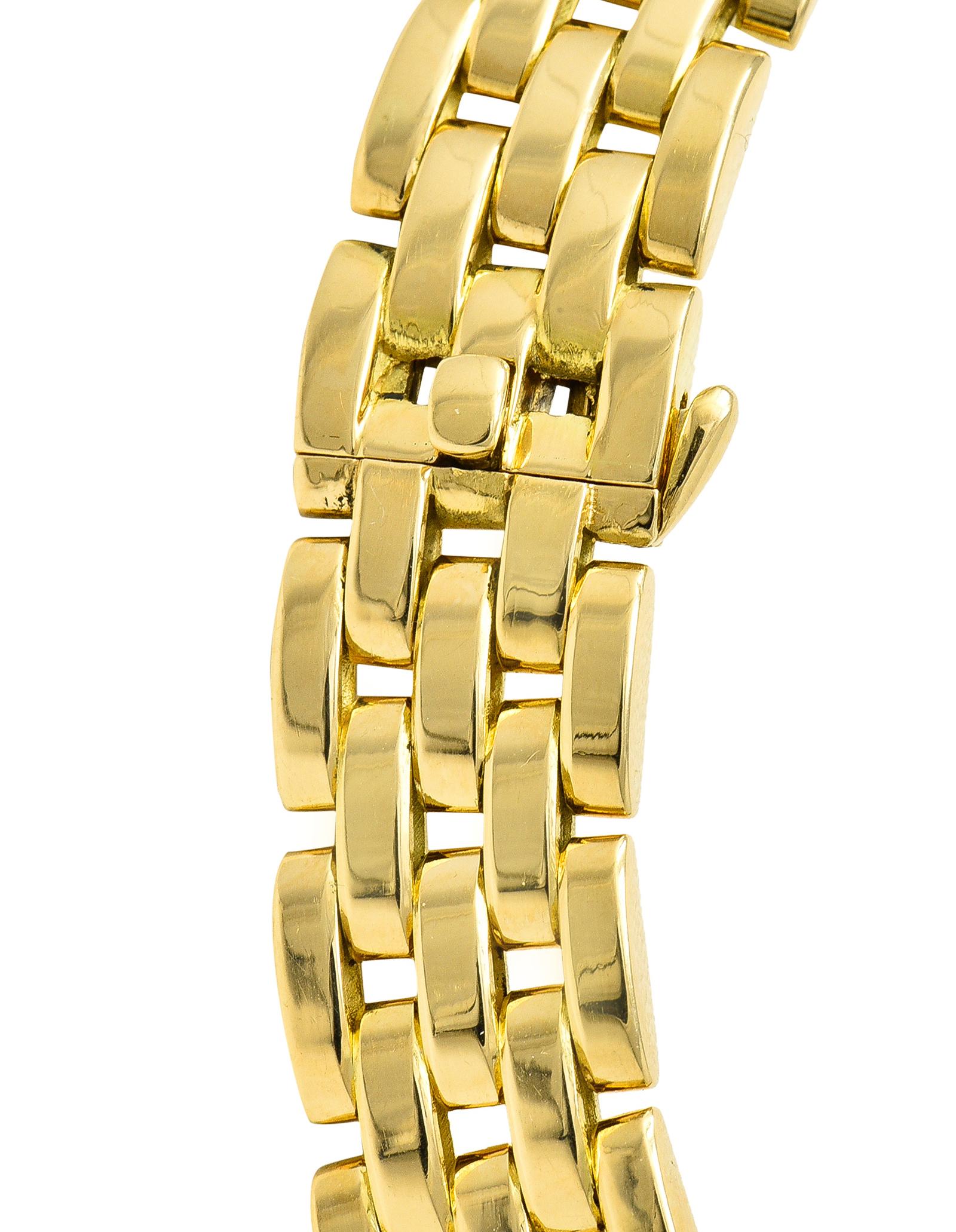 Cartier Französisch 1980er Jahre 6,42 Karat Diamant 18 Karat Gold Maillion Pantheré Halskette 2