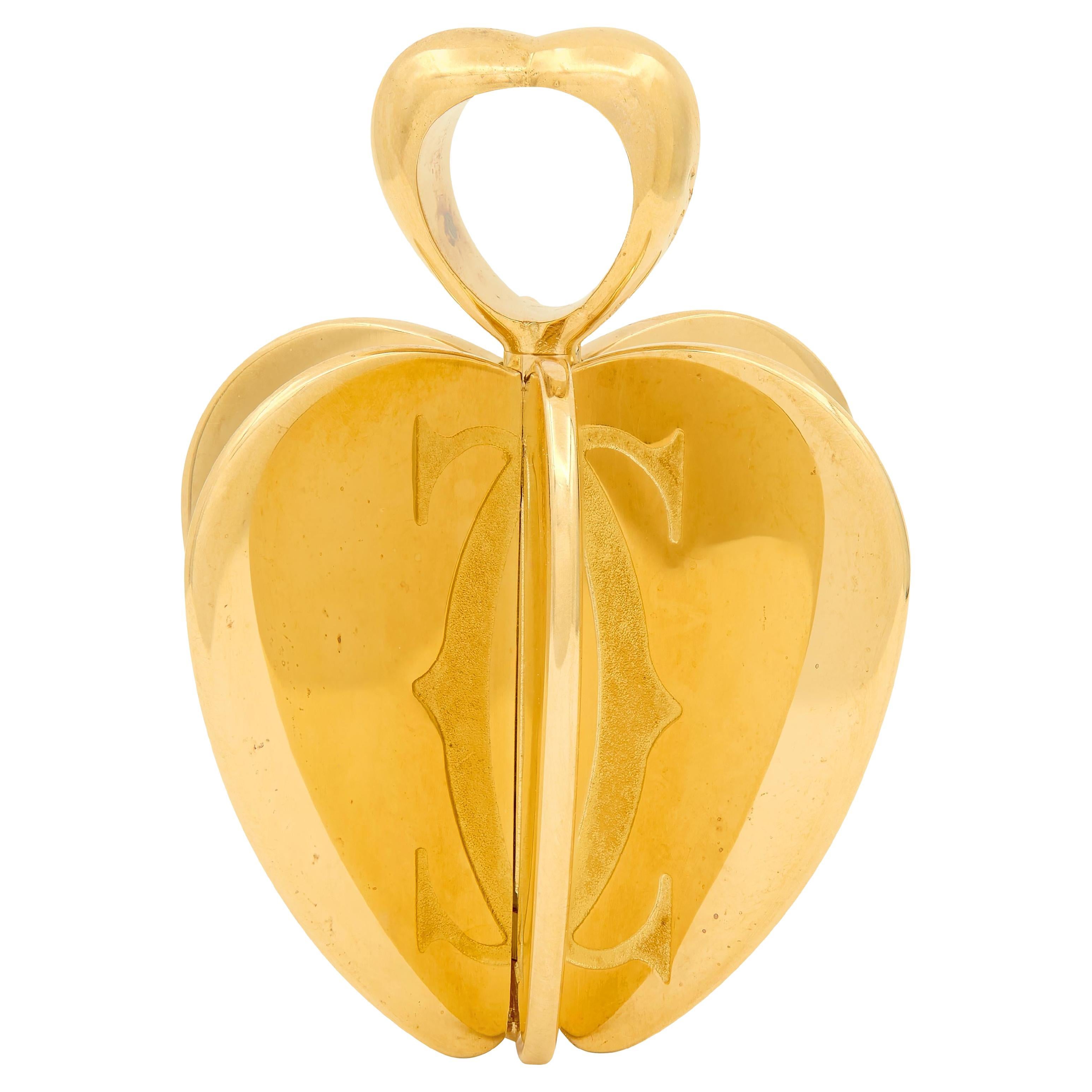 Cartier French 2000
s 18 Karat Yellow Gold Golden Apple Pendant