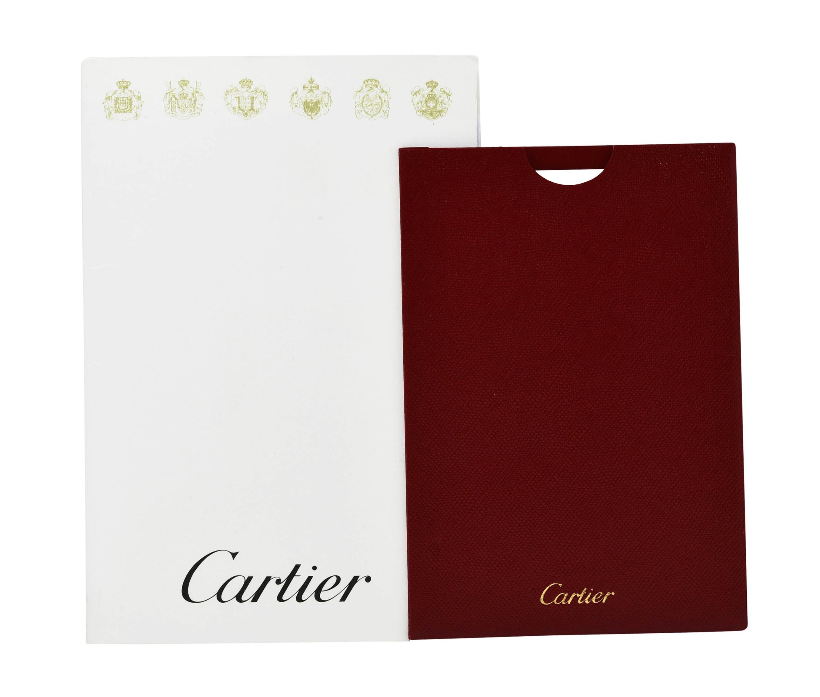 Cartier Französisch Contemporary 0,38 Karat Diamant Platin Solitär Ring GIA im Angebot 4