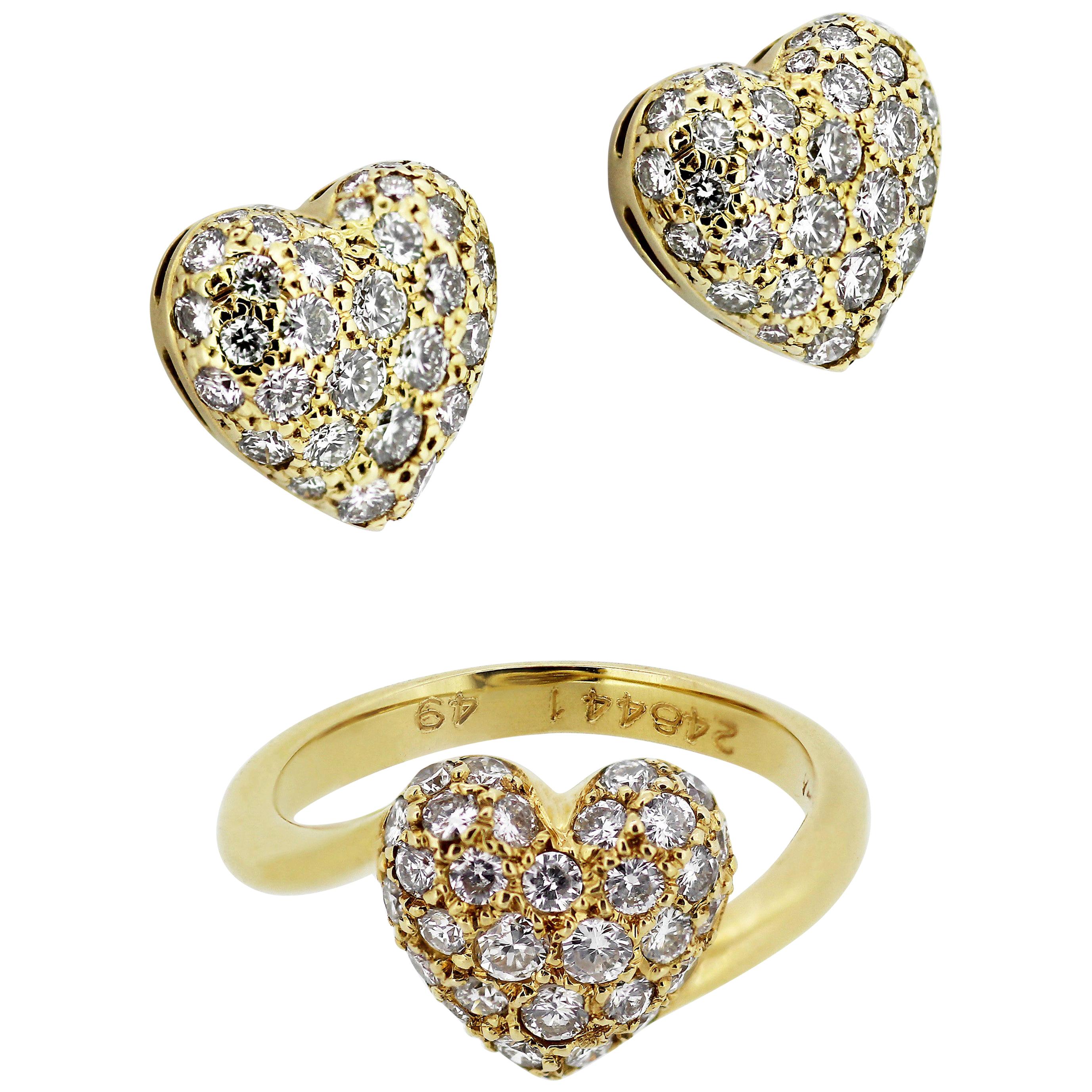 cartier love heart earrings