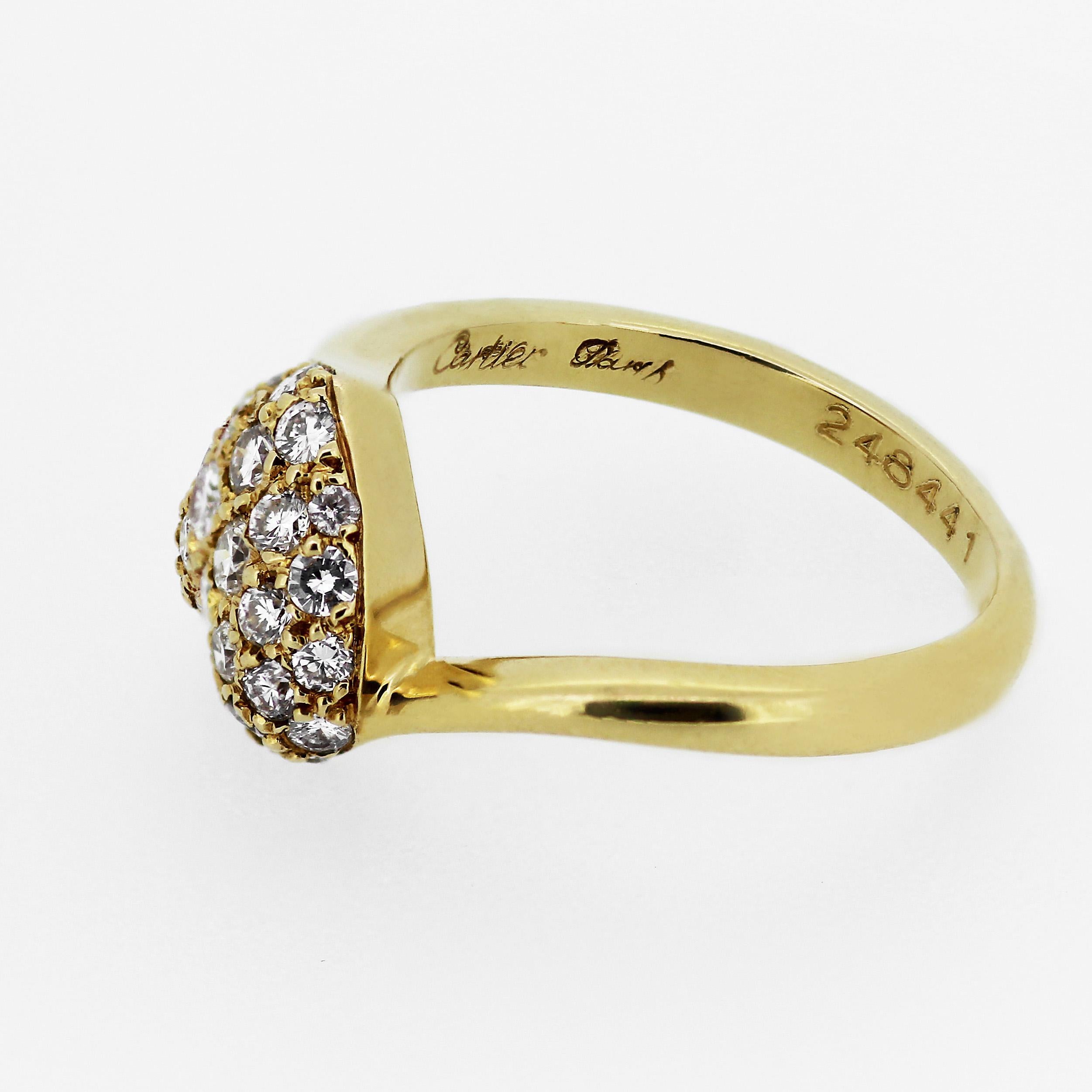 Cartier Diamond Love Heart Earrings and Ring in 18 Karat Gold 1