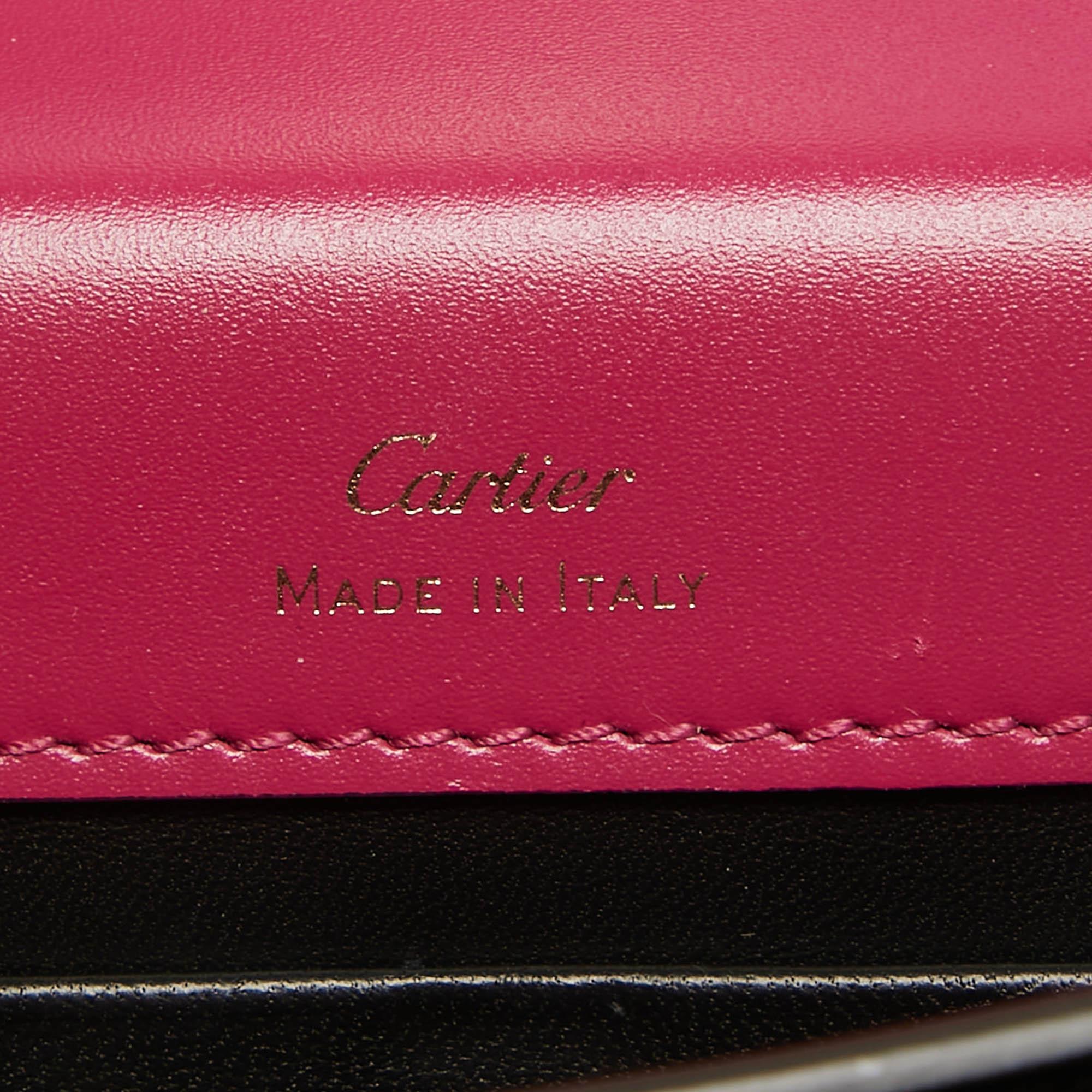 Women's Cartier Fuchsia Leather Nano C De Cartier Shoulder Bag