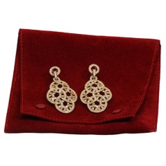 Cartier Galanterie Paris Nouvelle Vague Diamond Rose Gold Earrings. Papers
