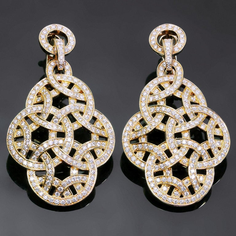 Cartier Galanterie Paris Nouvelle Vague Diamond Rose Gold Earrings