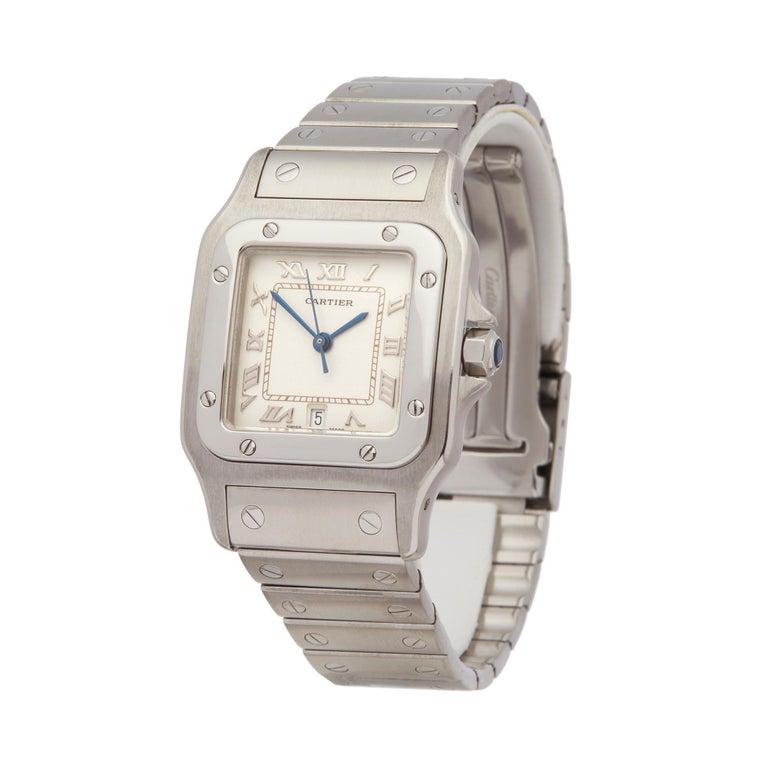 Cartier Galbee Stainless Steel 987901 Wristwatch at 1stDibs