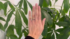 Cartier Garnet 18 Karat Rose Gold Menotte Ring