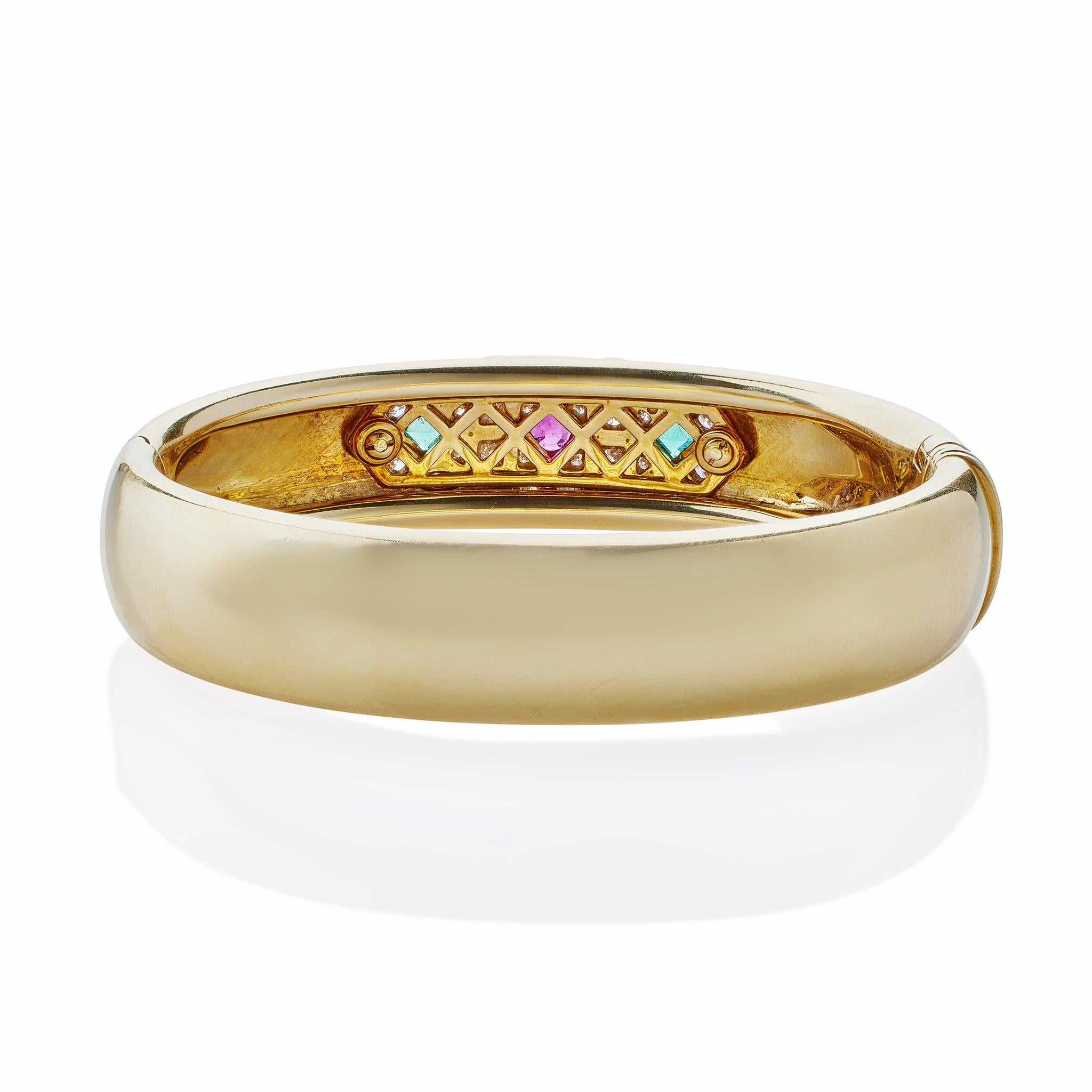 Women's or Men's Cartier Gem-set and Diamond 18K Gold 