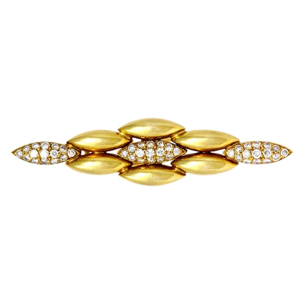 Cartier Gentiane Diamond Brooch or Pin 18 Karat