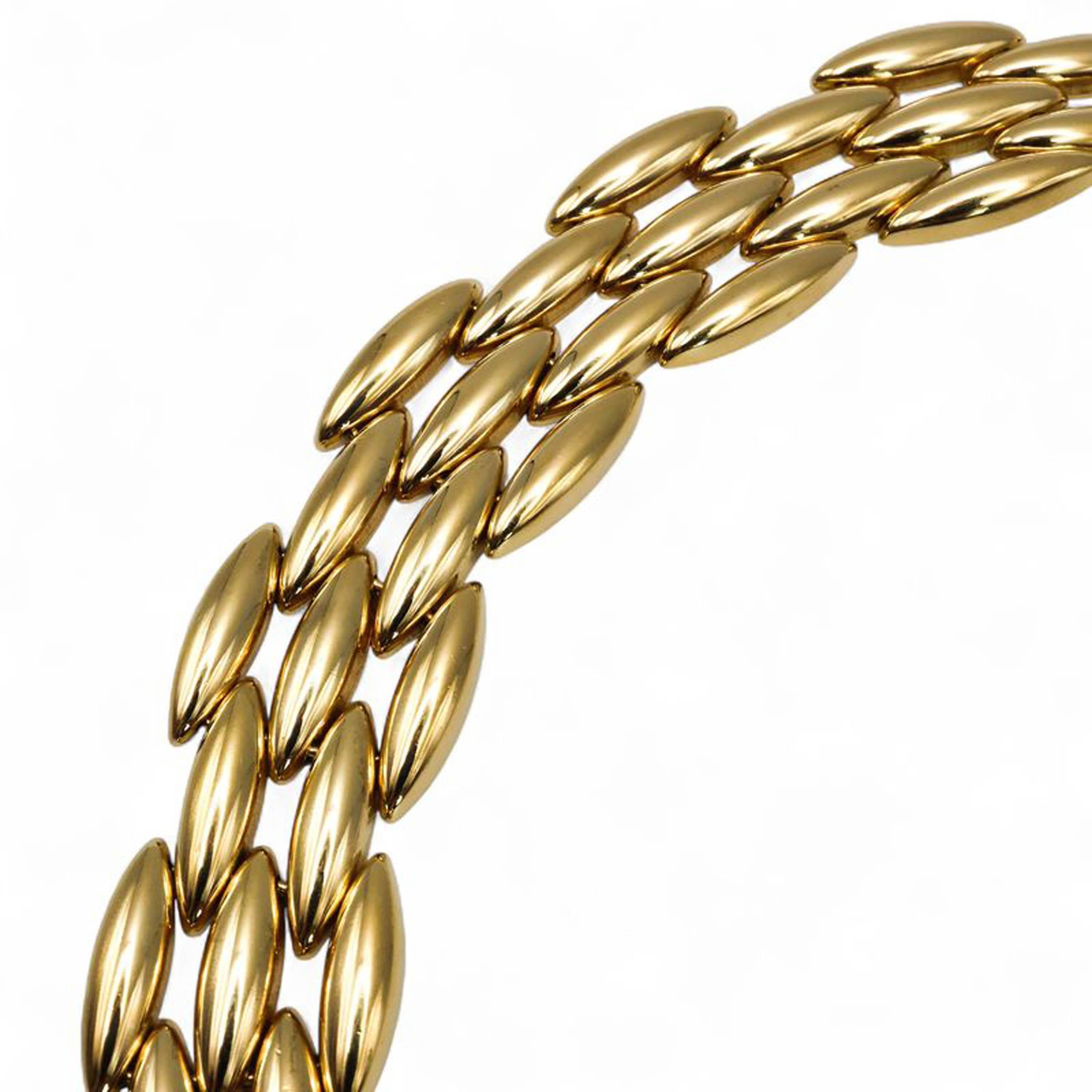 Cartier Gentiane Five Row Gold Necklace, Circa 1990 In Good Condition For Sale In London, GB