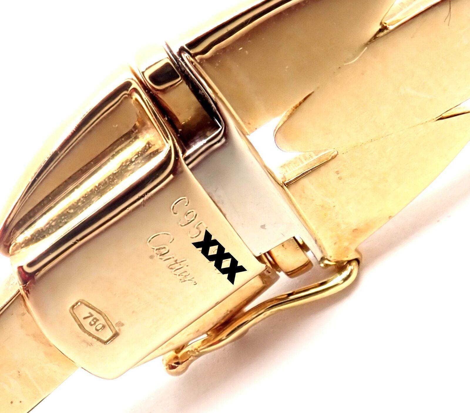 Cartier Gentiane Collier à trois rangées de maillons en or jaune en vente 1