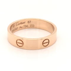 Cartier Gents Pink Gold Love Ring
