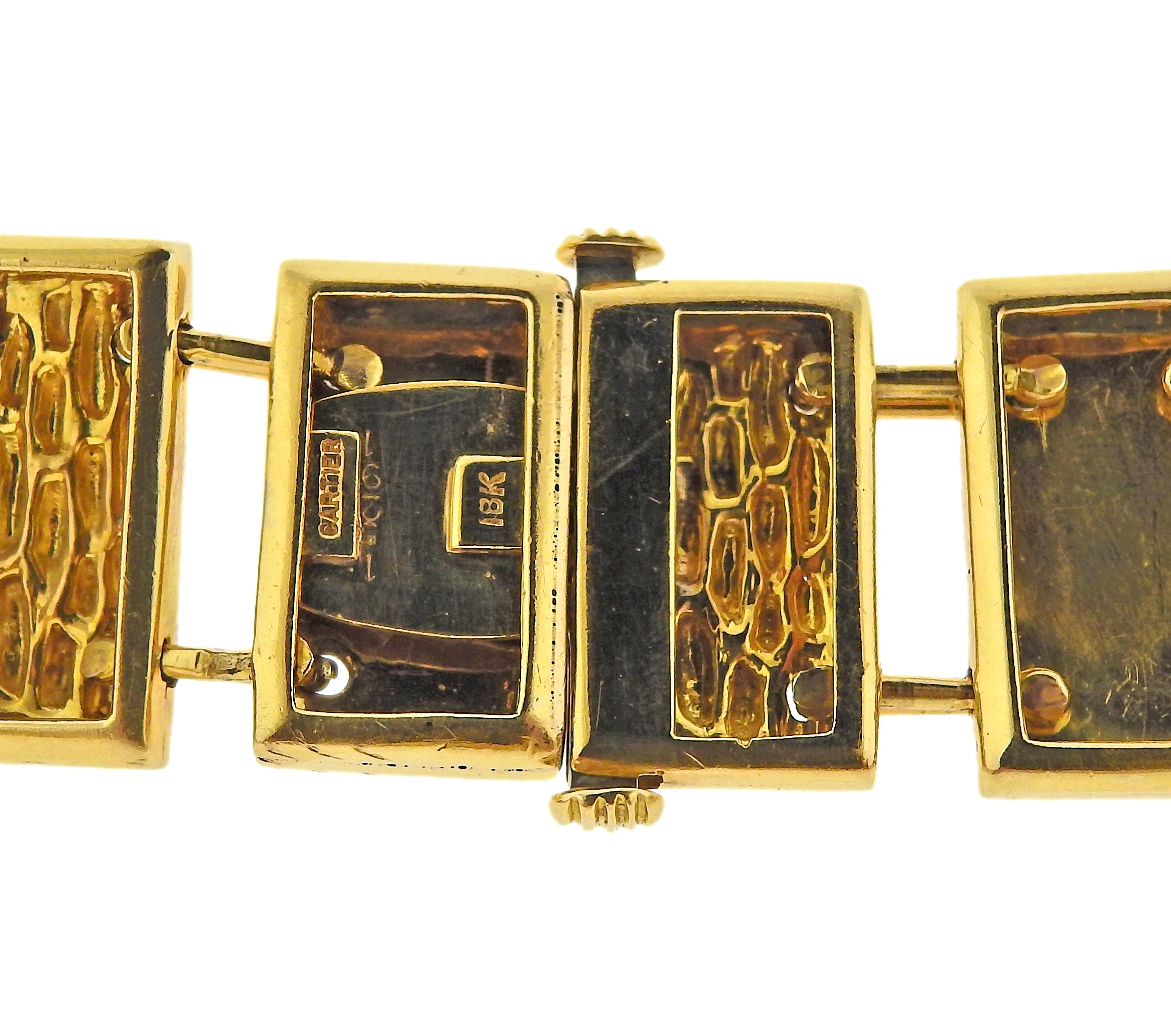 Women's Cartier Geometric Link Gold Necklace Belt