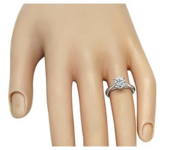 Cartier GIA Certified 1.09ct Diamond Solitaire Engagement Ring