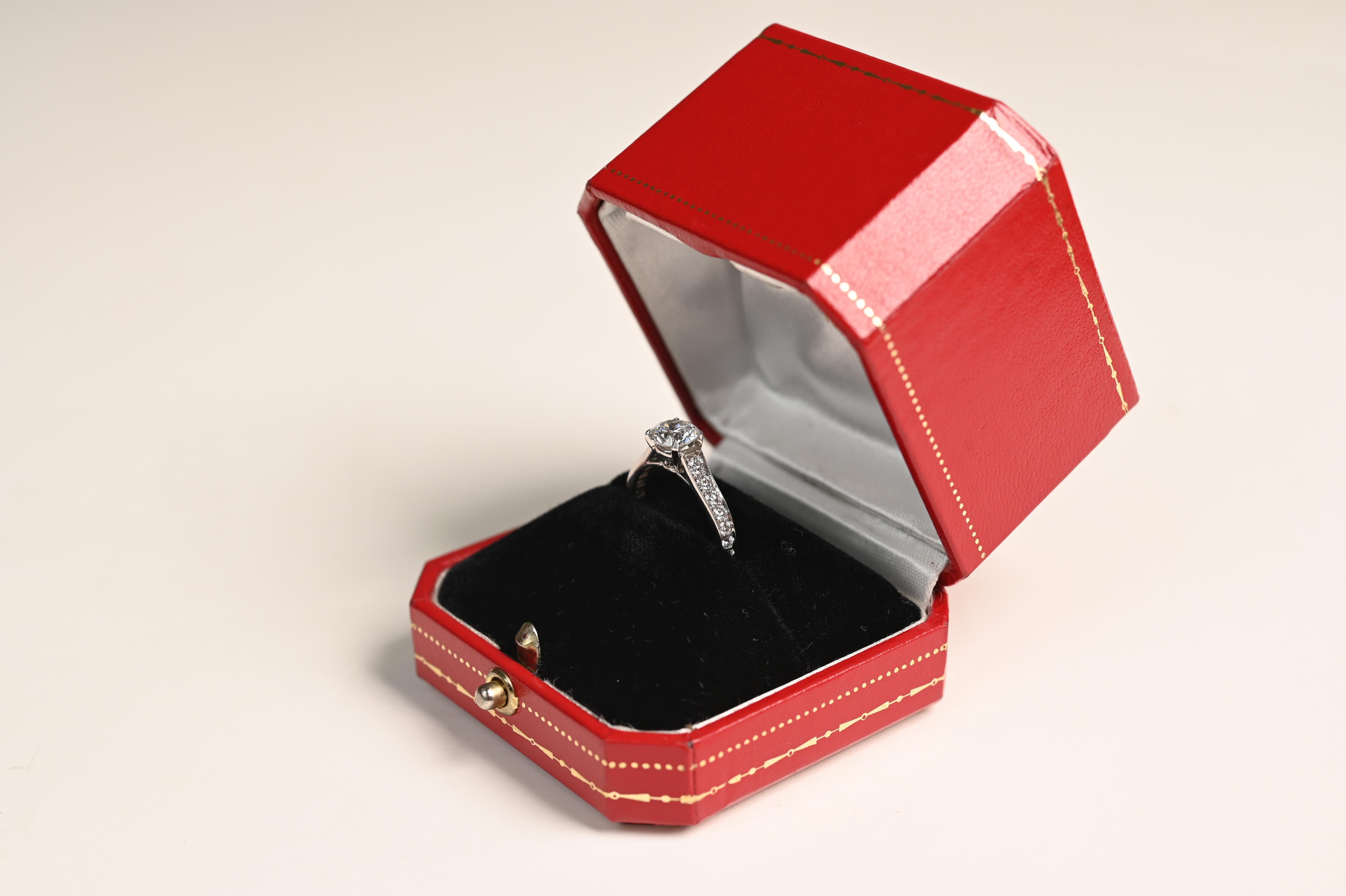 cartier 2 carat diamond ring