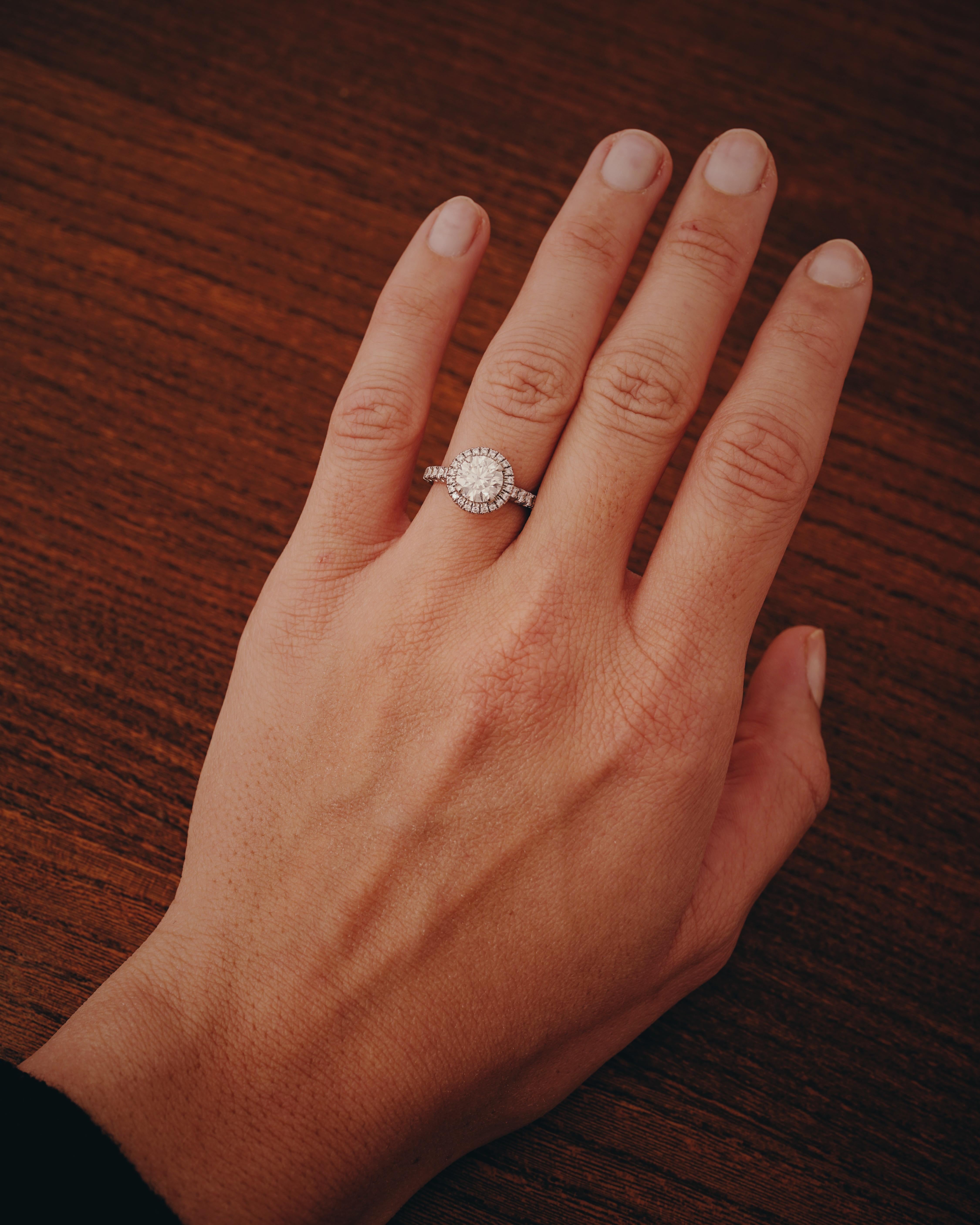 Cartier, GIA certified 1.25 Carat, F Color and VVS1 Clarity Desitnée Solitaire 5