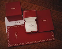 Cartier, GIA certified 1.25 Carat, F Color and VVS1 Clarity Desitnée Solitaire