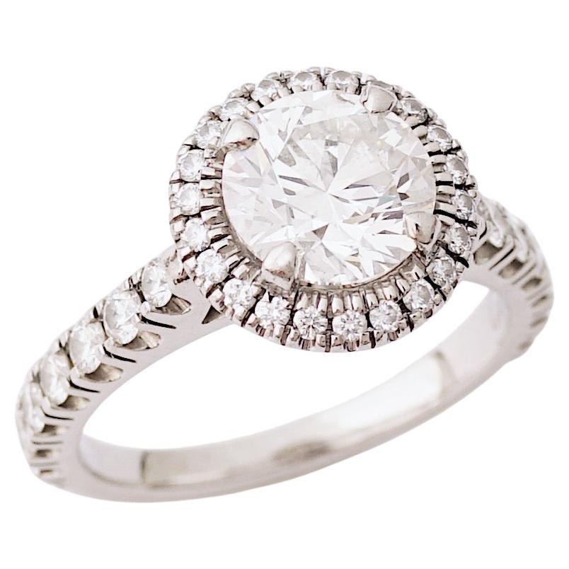 Cartier, GIA certified 1.25 Carat, F Color and VVS1 Clarity Desitnée Solitaire