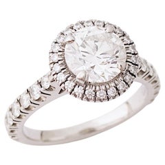 Cartier, GIA certified 1.25 Carat, F Color and VVS1 Clarity Desitnée Solitaire