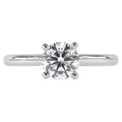 Cartier 1.32 carat GIA Certified Round Diamond Solitaire Engagement Ring