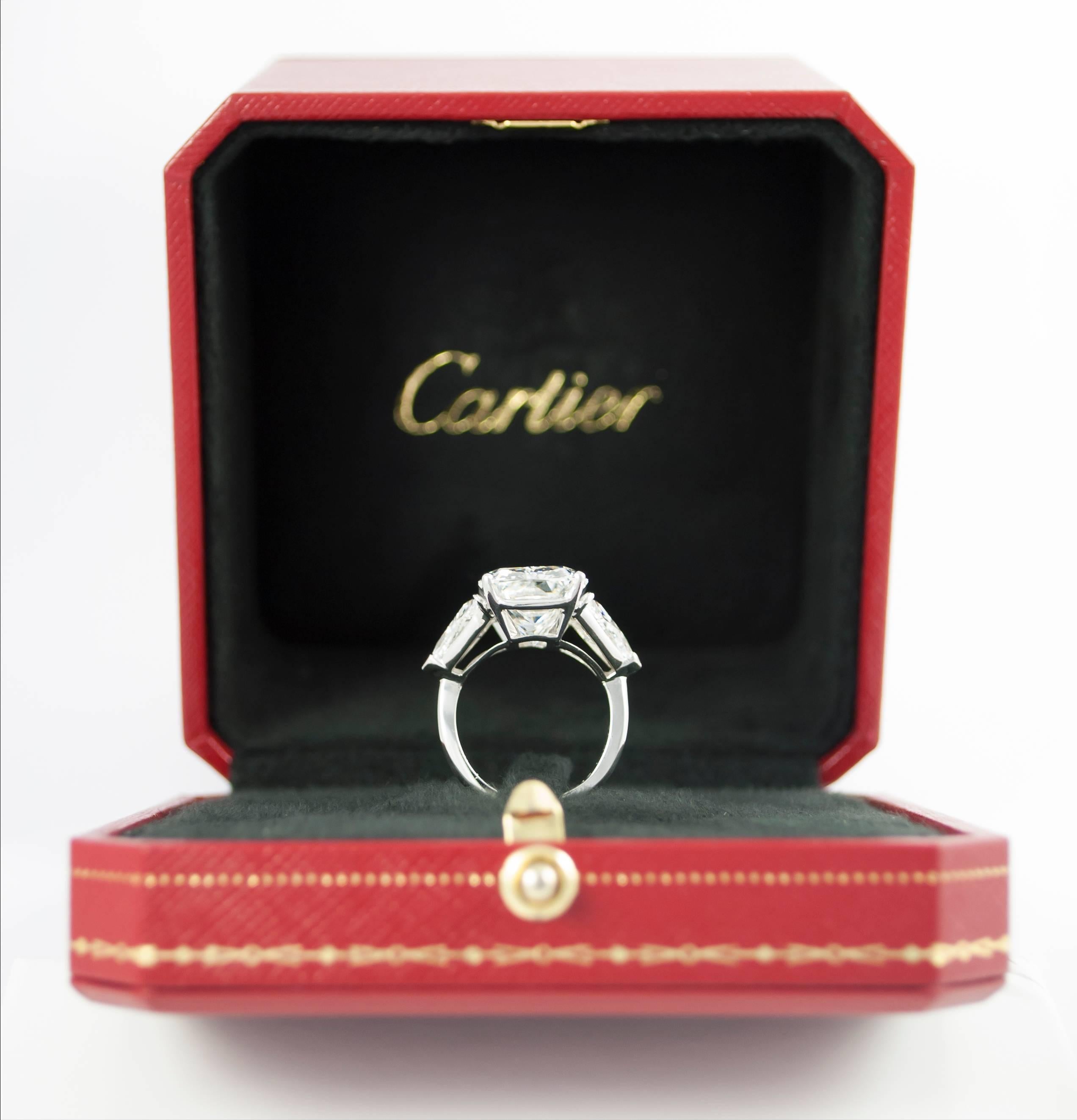 Cartier GIA Certified 15.19 Carat Radiant Diamond Ring 1