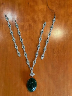 Cartier GIA Certified 250 carat Colombian Emerald Necklace