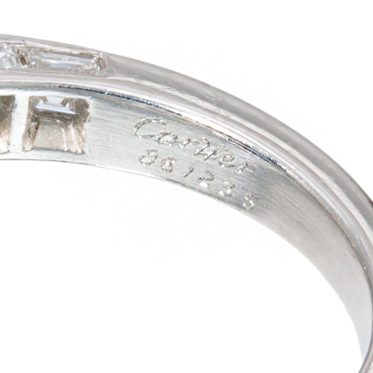 Cartier GIA Certified 3.09 Carat Oval Sapphire Diamond Platinum ...