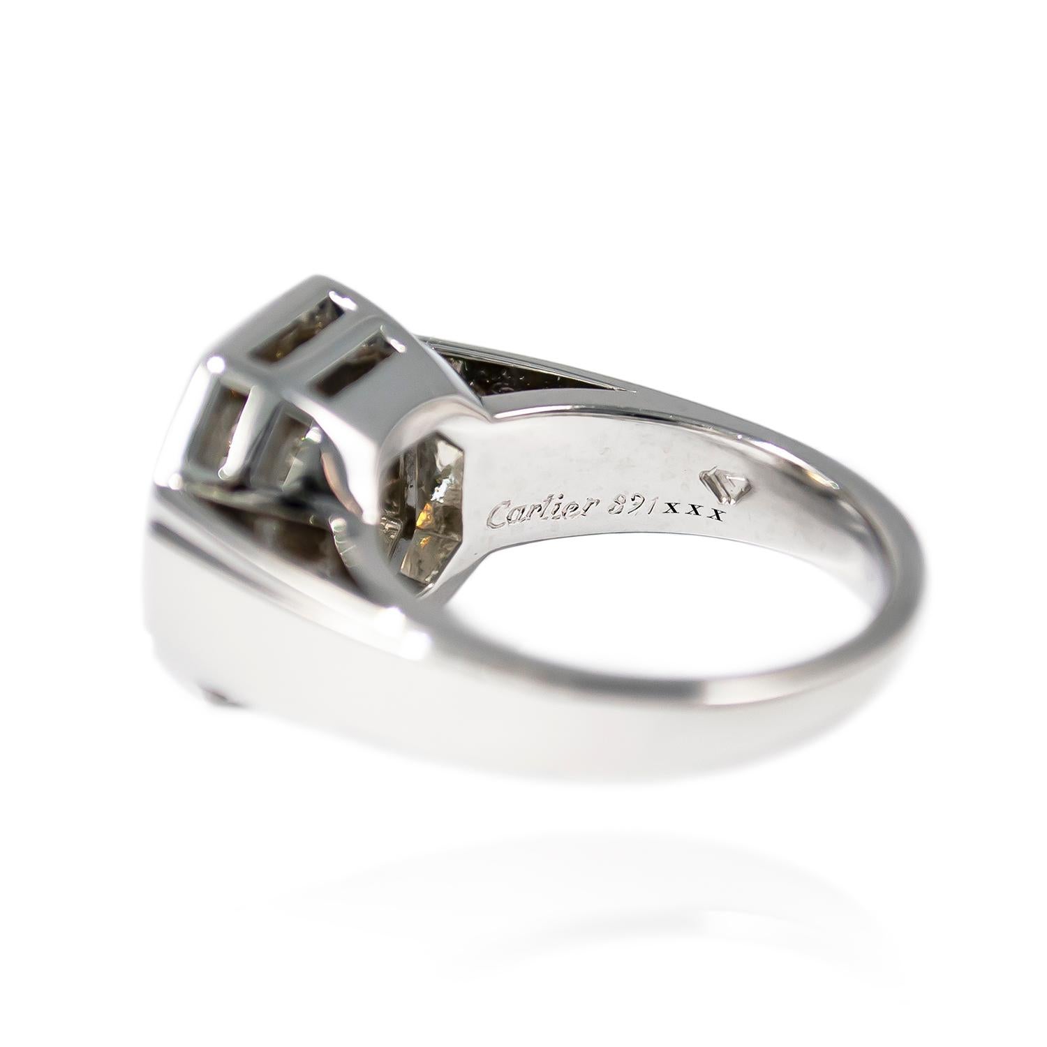 cartier asscher cut engagement rings