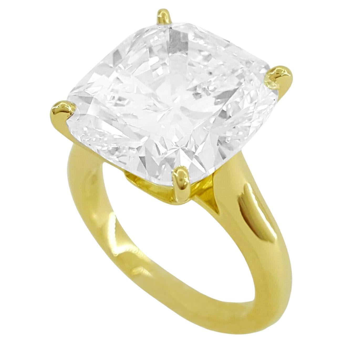  Cartier 1895 Cushion Brilliant Cut Diamond Solitaire Engagement Ring