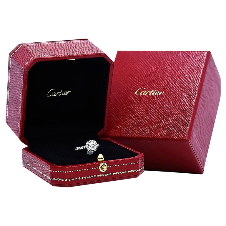 Cartier Cushion Cut Diamond - 35 For Sale on 1stDibs | cartier cushion cut  diamond ring, cartier cushion ring, cartier cushion cut engagement rings