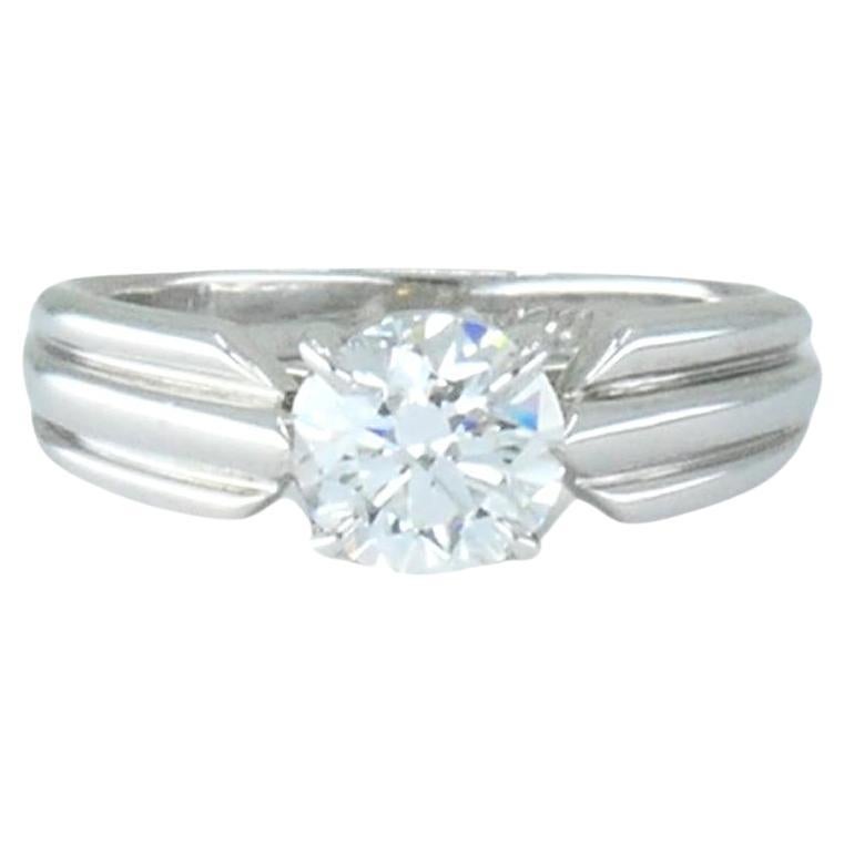 Cartier GIA Diamant Platin Verlobungsring 1,01 Karat G VVS2