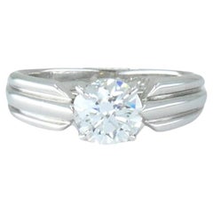 Cartier GIA Diamant Platin Verlobungsring 1,01 Karat G VVS2