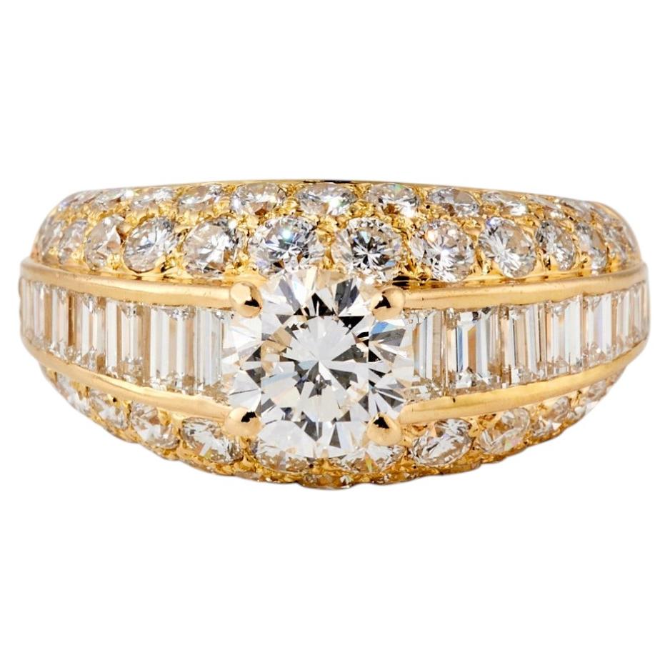 CARTIER Gina-Ring aus 18 Karat Gelbgold, 5,18 Karat Diamant, Vintage 1990